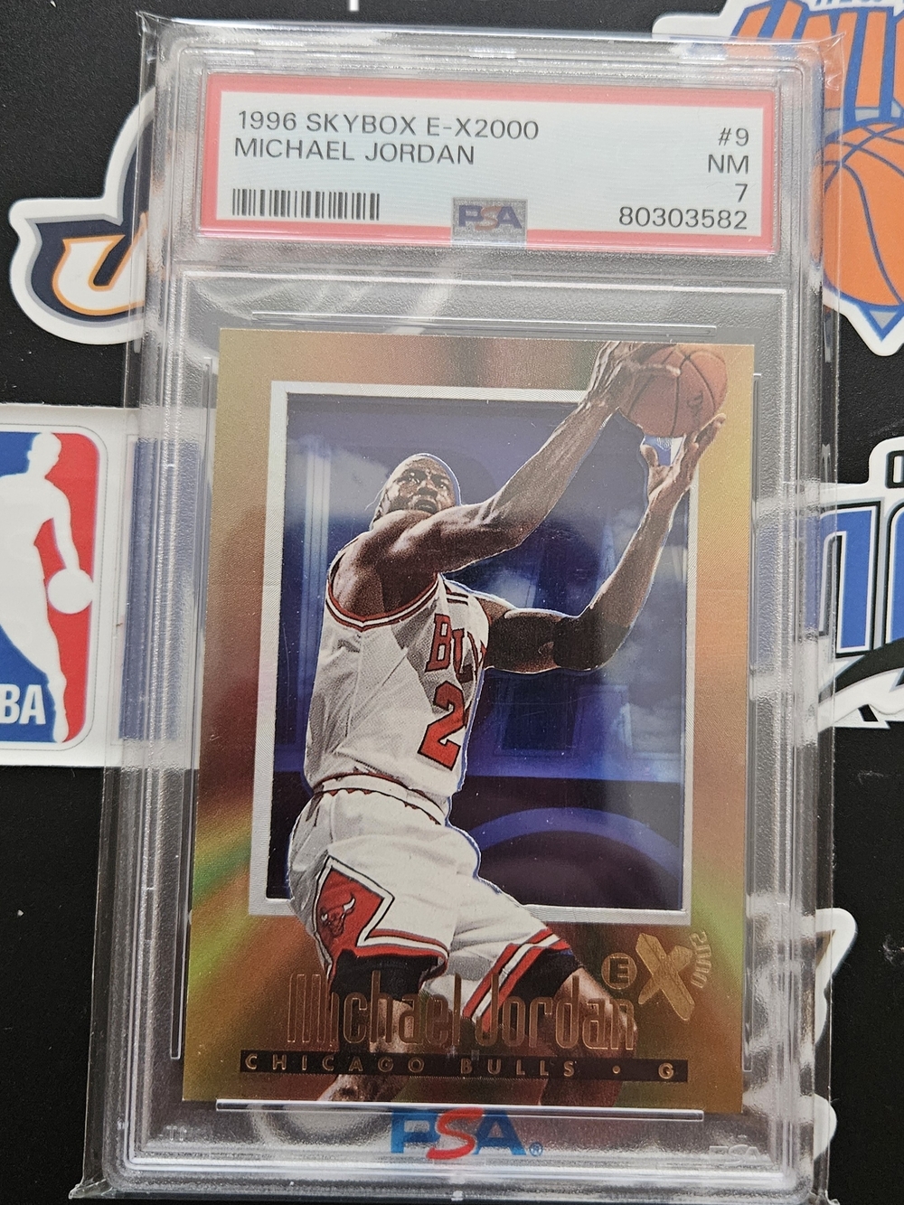 Panini Michael Jordan Basketball Card with Gold, Red, White and Blue